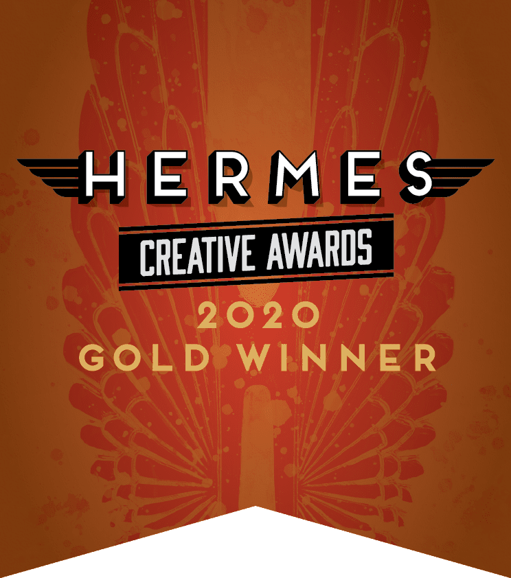 Hermes Creative Awards 2020 Gold Winner Badge
