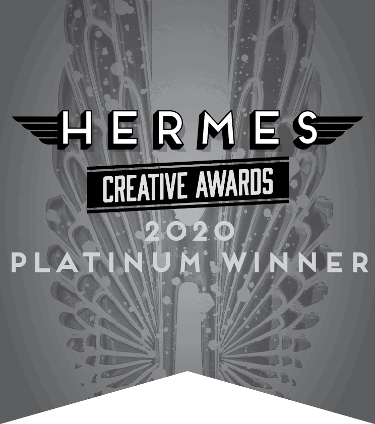 Hermes Creative Awards 2020 Platinum Winner Badge
