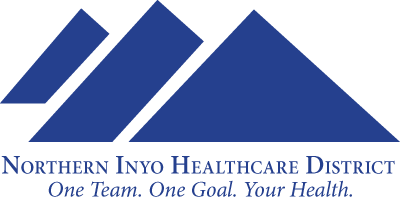 Northern Inyo Healthcare District logo with the slogan, One team. One Goal. Your Health.